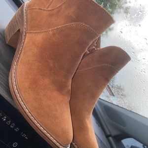 Roxy Suede Ankle Booties